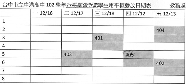 Flyer平板發放時時間表